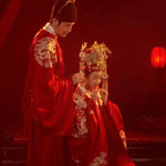 Lade das Bild in den Galerie-Viewer, Hanfu Wedding Dress Ming Dynasty Han Style Wedding Dress
