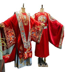 Load image into Gallery viewer, Chinese Wedding Apparel Ming Dynasty Hanfu Wedding Dress with Ancient Rhyme: Men and Women in Tang Suit Couple
