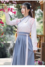 Last inn bildet i Galleri-visningsprogrammet, Hanfu Dress Female Improvement Chinese Style Costume Fairy Elegant Fresh and Elegant Student Retro Skirt Suit | Tryst Hanfus
