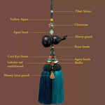 Last inn bildet i Galleri-visningsprogrammet, Feng shui car pendant ebony gourd pendant rear view mirror pendant car protection amulet symbol peace amulet 丨Tryst Hanfu &amp; Cheongsam
