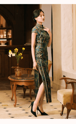 Load image into Gallery viewer, Tryst Hanfus &amp; Cheongsam.You can find the latest popular Hanfu dress and sexy cheongsam dress, Hanfu male, hanfu kids, and Chinese gifts with Hanfu elements.Modern cheongsam makes quadratic element cheongsam become a reality.We provide cheongsam customization service and cheongsam lingerie with Competitive Prices. 丨Tryst Hanfus &amp; Cheongsam
