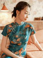 Load image into Gallery viewer, Tryst Hanfus &amp; Cheongsam.You can find the latest popular Hanfu dress and sexy cheongsam dress, Hanfu male, hanfu kids, and Chinese gifts with Hanfu elements.Modern cheongsam makes quadratic element cheongsam become a reality.We provide cheongsam customization service and cheongsam lingerie with Competitive Prices.
