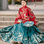 Load image into Gallery viewer, Han Dynasty Fairy Princess Clothing Women Chinese Mandarin Collar Costume Female Hanfu Clothing Novelty Tang Dynasty Dressing | Tryst Hanfus
