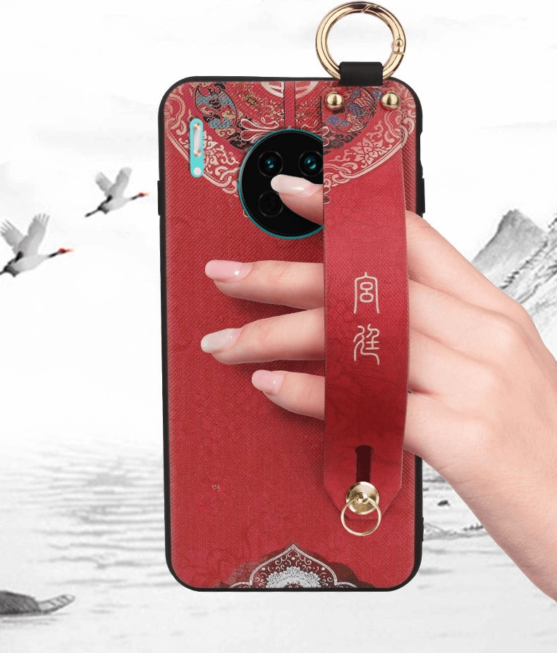 For Huawei Glory20 Mobile Phone Case Chinese Style Glory9X Anti-fall Wristband NOVA4 NOVA7SE NOVA5iPRO Women's Models