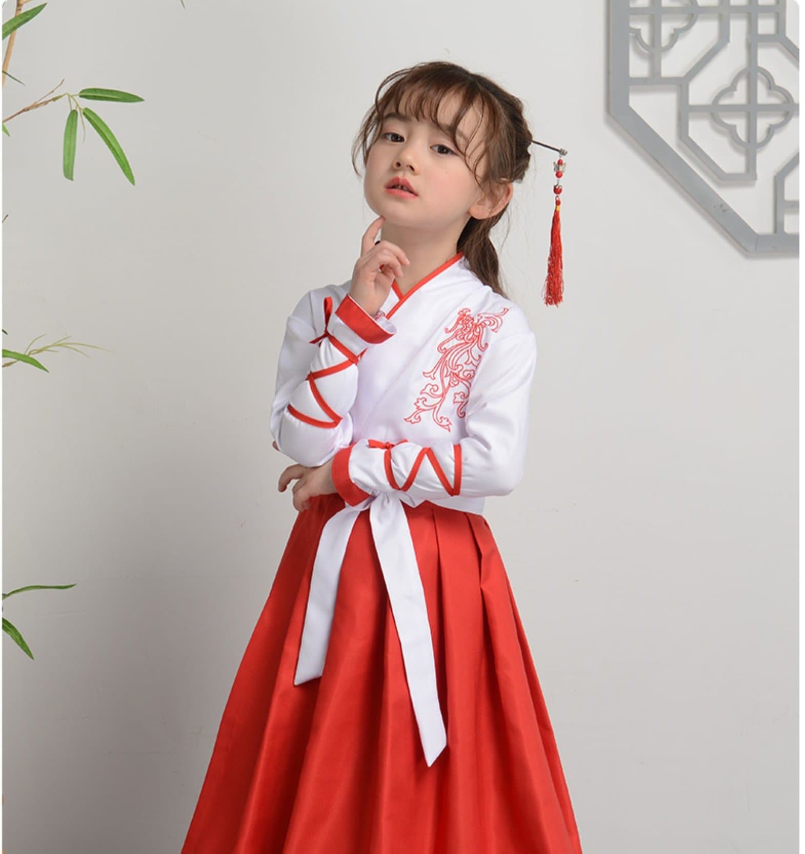 Hanfu Costume Children Ancient Costume Girls Chinese Clothing Dance Performance Boy Attendant At School | Tryst Hanfus