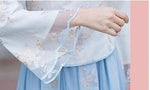 Muatkan imej ke dalam penonton Galeri, new Chinese elements elegant little fresh Chinese style everyday Hanfu women Chiffon yarn skirt parent child girl suit | Tryst Hanfus
