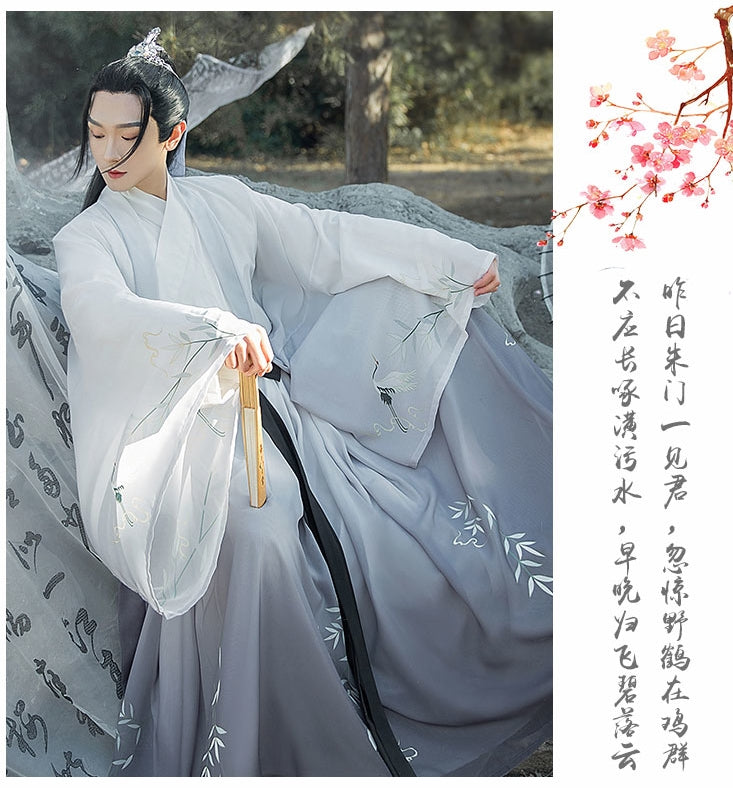 New Arrival Hanfu for Man Chinese Traditional Han Dynasty Swordsman Cosplay Costume Oriental Tang Suit Movie Fairy Clothing