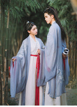 Muatkan imej ke dalam penonton Galeri, Traditional Hanfu Man Han Dynasty Costume Couple CP Dress Ancient Tang Suit Dance Cosplay Vintage Embroidery Swordsman Robe | Tryst Hanfus
