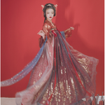 Lade das Bild in den Galerie-Viewer, A very temperamental Chinese traditional cultural costume female Hanfu, it looks noble and elegant like a fairy. Tryst Hanfus  is the best Hanfu brand in China, a model of modern Hanfu. Enjoy the temptation of uniforms brought by fairy skirts. Give a Hanfu costume. Gift for your girlfriend,hanfu dress
