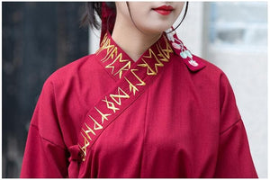 Couples Hanfu Chinese Ancient Vintage Robe Deluxe Evening Suit Dress Adult Halloween Cosplay Costume For Men&Women | Tryst Hanfus