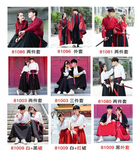 Hanfu Women Traditional chinese dance costumes hanfu men Robe folk dress chinese wedding dress ancient Couple kong fu Cosplay | Tryst Hanfus