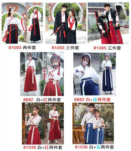Hanfu Women Traditional chinese dance costumes hanfu men Robe folk dress chinese wedding dress ancient Couple kong fu Cosplay | Tryst Hanfus