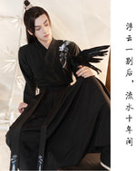 Lade das Bild in den Galerie-Viewer, Hanfu Robes Men Traditional Chinese Style Swordsman Stage Cosplay Clothing Man Japanese Samurai Couple Ancient Folk Tang Suit
