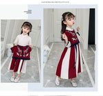 Muatkan imej ke dalam penonton Galeri, Children Embroidery Hanfu Princess Dress Coat for Girl Ancient Chinese Traditional Fairy Costume Cosplay Outfits Clothes Wear | Tryst Hanfus

