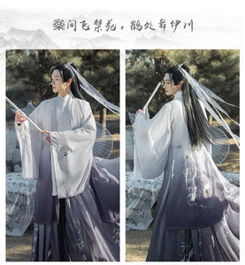 New Arrival Hanfu for Man Chinese Traditional Han Dynasty Swordsman Cosplay Costume Oriental Tang Suit Movie Fairy Clothing