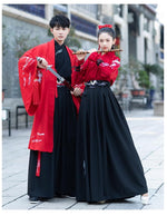 Lade das Bild in den Galerie-Viewer, Chinese Costume Women Hanfu clothing Man Swordsman Outfit  Male Couple Dress Couple clothing | Tryst Hanfus
