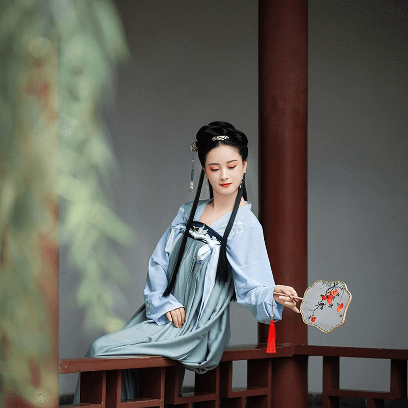Chinese Traditional Embroidery Fairy Performance Clothing Retro Ancient Folk Chinese Hanfu Dress Princess Costume Oriental Dress | Tryst Hanfus
