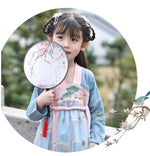 Load image into Gallery viewer, Chinese traditional dress for girls modern hanfu kids tang clothing embroidery fairy hanfu costume for children hanfu dress Kids  | Tryst Hanfus
