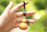 Load image into Gallery viewer, Natural old gourd Fengshui car keychain pendant pendant men and women safe lucky charm creative bag pendant
