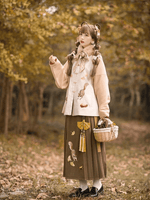 Load image into Gallery viewer, Novelty Winter Thick Camel Hanfu Set Hanfu Chinese Ancient Traditional Women New Year Costume For Women Stage Performance | Tryst Hanfus
