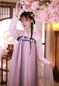 Picturesque Fairy Cosplay Traditional Chinese Costume for Women Elegant Hanfu Dress Girl Embroidery Floral | Tryst Hanfus