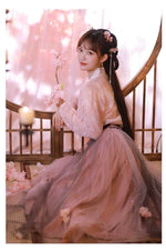 Last inn bildet i Galleri-visningsprogrammet, Picturesque Fairy Cosplay Traditional Chinese Costume for Women Elegant Hanfu Dress Girl Embroidery Floral | Tryst Hanfus
