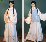 Load image into Gallery viewer, A very temperamental Chinese traditional cultural costume female Hanfu, it looks noble and elegant like a fairy. Tryst Hanfus  is the best Hanfu brand in China, a model of modern Hanfu. Enjoy the temptation of uniforms brought by fairy skirts. Give a Hanfu costume. Gift for your girlfriend, hanfu dress
