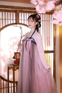 Picturesque Fairy Cosplay Traditional Chinese Costume for Women Elegant Hanfu Dress Girl Embroidery Floral | Tryst Hanfus