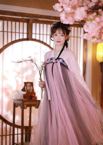 Picturesque Fairy Cosplay Traditional Chinese Costume for Women Elegant Hanfu Dress Girl Embroidery Floral | Tryst Hanfus