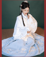 Muatkan imej ke dalam penonton Galeri, A very temperamental Chinese traditional cultural costume female Hanfu, it looks noble and elegant like a fairy. Tryst Hanfus  is the best Hanfu brand in China, a model of modern Hanfu. Enjoy the temptation of uniforms brought by fairy skirts. Give a Hanfu costume. Gift for your girlfriend, hanfu dress
