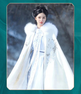 LUO XI  Women Embroidery Hanfu Cloak Autumn and Winter Overcoat | Tryst Hanfu & Cheongsam