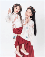 Load image into Gallery viewer, Tang Dynasty Hanfu Ancient Costume Kids Children Traditional Chinese Dress Costumes National Princess Hanfu Dresses  | Tryst Hanfu &amp; Cheongsam
