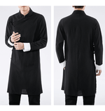 Load image into Gallery viewer, Chinese style men&#39;s long shirt with diagonal button 丨Tryst Hanfu &amp; Cheongsam
