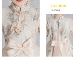 Load image into Gallery viewer, Flower Girl Dress Wedding Dress Birthday Dress Pageant Dresses Lace Embroidery Dress Winter Dress Princess Chinese Style Dress | Tryst Hanfus
