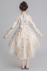 Last inn bildet i Galleri-visningsprogrammet, Flower Girl Dress Wedding Dress Birthday Dress Pageant Dresses Lace Embroidery Dress Winter Dress Princess Chinese Style Dress | Tryst Hanfus
