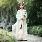 Load image into Gallery viewer, Girls Hanfu Chinese Traditional Dress Children Tang Suit Ancient Fairy Costume  Han Tang Dynasty Princess Dresses | Tryst Hanfus
