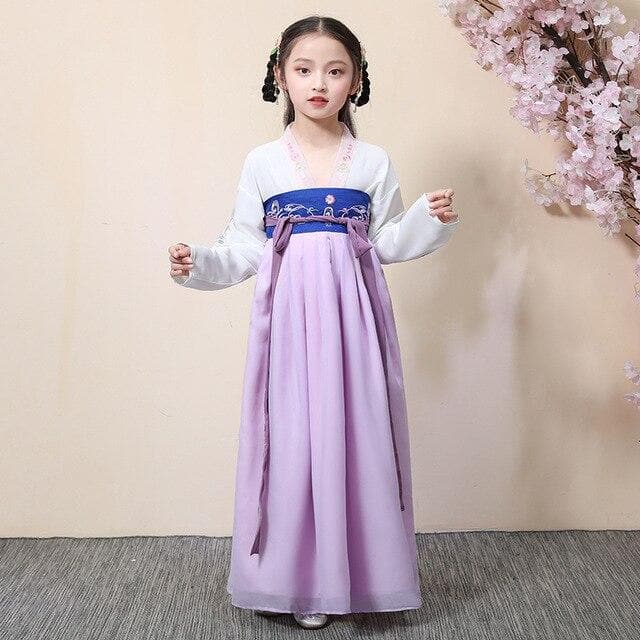 Girls Hanfu Chinese Traditional Dress Children Tang Suit Ancient Fairy Costume  Han Tang Dynasty Princess Dresses | Tryst Hanfus