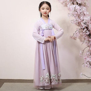 Girls Hanfu Chinese Traditional Dress Children Tang Suit Ancient Fairy Costume  Han Tang Dynasty Princess Dresses | Tryst Hanfus