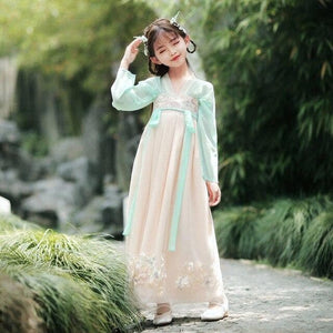 Girls Hanfu Chinese Traditional Dress Children Tang Suit Ancient Fairy –  Tryst Hanfu & Cheongsam