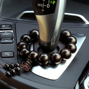 Auto Car Decoration Buddha Beads Stalls Beads Pendant Automobiles Interior Gear Beads Ornaments Peace Symbol Decor Accessories
