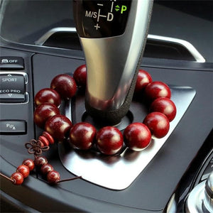 Auto Car Decoration Buddha Beads Stalls Beads Pendant Automobiles Interior Gear Beads Ornaments Peace Symbol Decor Accessories