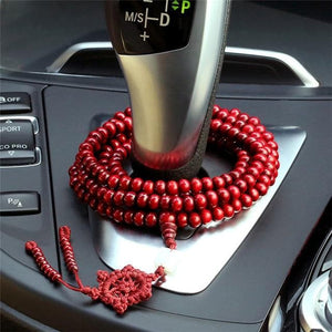 Auto Car Decoration Buddha Beads Stalls Beads Pendant Automobiles Interior Gear Beads Ornaments Peace Symbol Decor Accessories