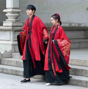 A very temperamental Chinese traditional cultural costume male Hanfu, it looks noble and elegant like a fairy. Tryst Hanfus  is the best Hanfu brand in China, a model of modern Hanfu. Enjoy the temptation of uniforms brought by fairy skirts. Give a Hanfu costume. Gift for your boyfriend, men hanfu dress