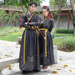 Muatkan imej ke dalam penonton Galeri, A very temperamental Chinese traditional cultural costume male Hanfu, it looks noble and elegant like a fairy. Tryst Hanfus  is the best Hanfu brand in China, a model of modern Hanfu. Enjoy the temptation of uniforms brought by fairy skirts. Give a Hanfu costume. Gift for your boyfriend, men hanfu dress
