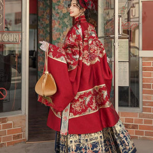 Long Coat Hanfu Women High Qulity Elegant  Clothing  Tang Suit Dance Clothes丨Tryst Hanfu & Cheongsam