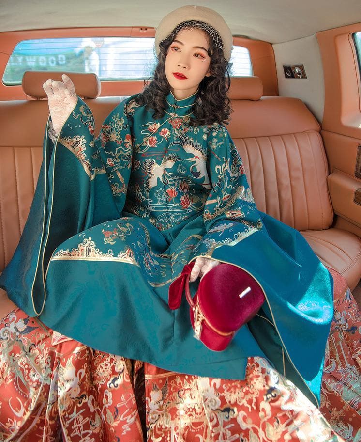 Long Coat Hanfu Women High Qulity Elegant  Clothing  Tang Suit Dance Clothes丨Tryst Hanfu & Cheongsam