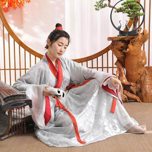 A very temperamental Chinese traditional cultural costume female Hanfu, it looks noble and elegant like a fairy. Tryst Hanfus is the best Hanfu brand in China, a model of modern Hanfu. Enjoy the temptation of uniforms brought by fairy skirts. Give a Hanfu costume. Gift for your girlfriend, hanfu dress