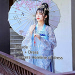 Load image into Gallery viewer, A very temperamental Chinese traditional cultural costume female Hanfu, it looks noble and elegant like a fairy. Tryst Hanfus  is the best Hanfu brand in China, a model of modern Hanfu. Enjoy the temptation of uniforms brought by fairy skirts. Give a Hanfu costume. Gift for your girlfriend, hanfu dress
