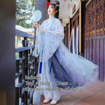 Muatkan imej ke dalam penonton Galeri, A very temperamental Chinese traditional cultural costume female Hanfu, it looks noble and elegant like a fairy. Tryst Hanfus  is the best Hanfu brand in China, a model of modern Hanfu. Enjoy the temptation of uniforms brought by fairy skirts. Give a Hanfu costume. Gift for your girlfriend, hanfu dress
