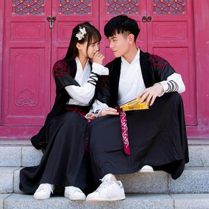 Hanfu Women Traditional chinese dance costumes hanfu men Robe folk dress chinese wedding dress ancient Couple kong fu Cosplay | Tryst Hanfus